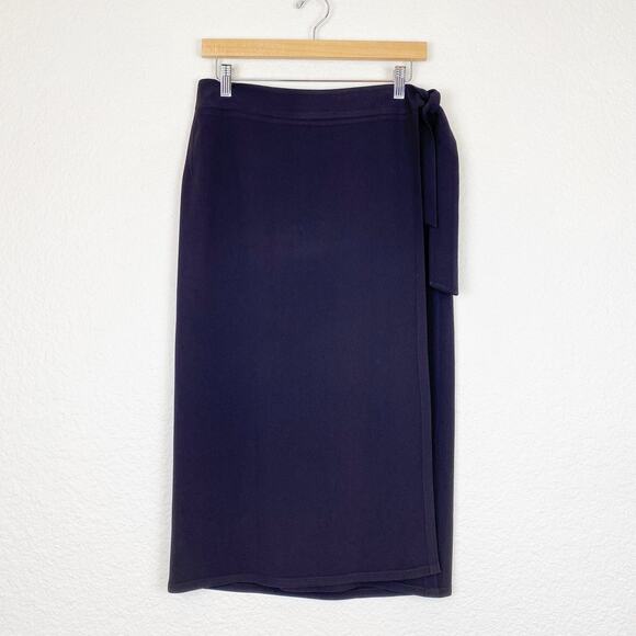MaxMara Brown Wrap Midi Skirt - Picture 1 of 5